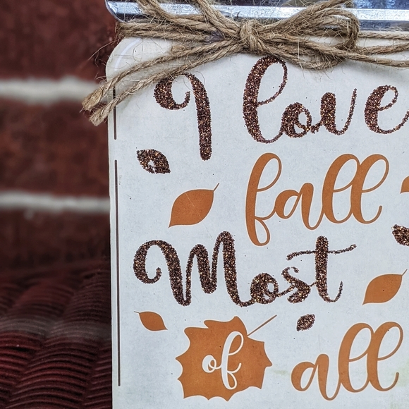 Adorable 🍁FALL🍁 Mason Jar Home Decor Accent - Picture 5 of 14